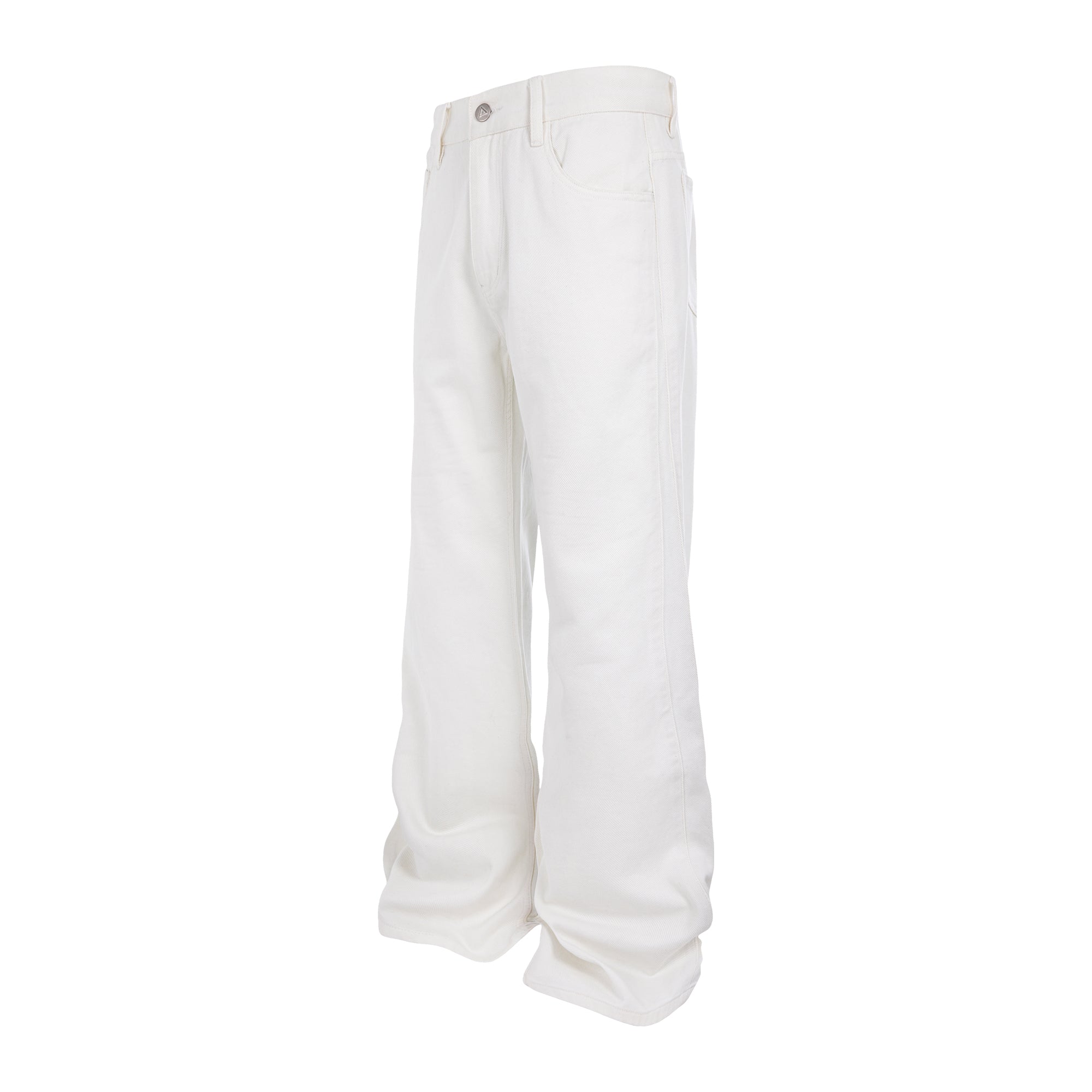 Embossed White Jeans