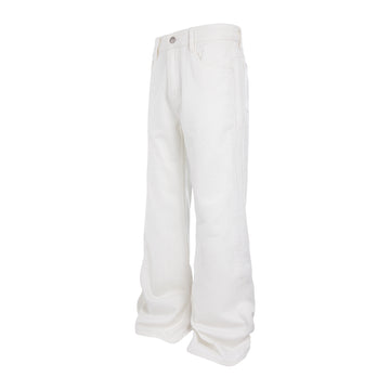 Embossed White Jeans